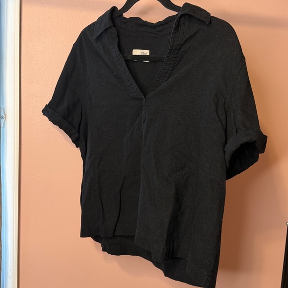 Universal Thread Tops - Universal Thread Black Button Down Shirt